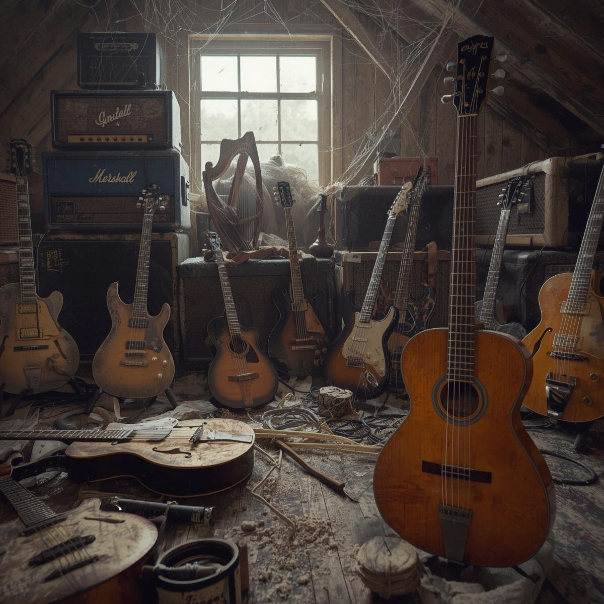 Instruments oubliés dans un grenier - Réparation et remise en route